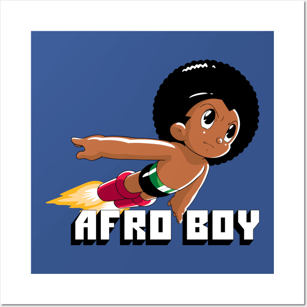 Afro Boy Wall Art by iMAK